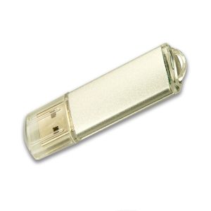USB 64 GB in metallo con cappuccio in plastica