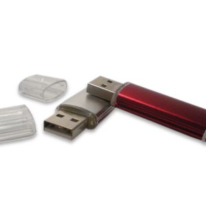 64 GB USB 3.0 in metallo con cappuccio in plastica