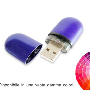 USB 64 GB in plastica opaca effetto gommato