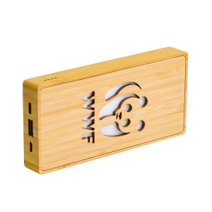 Power bank solare in bamboo