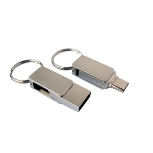 USB Otg Type C – Mini in Metallo Con Anello