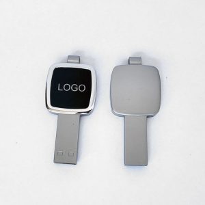 USB LED in metallo con logo retroilluminato